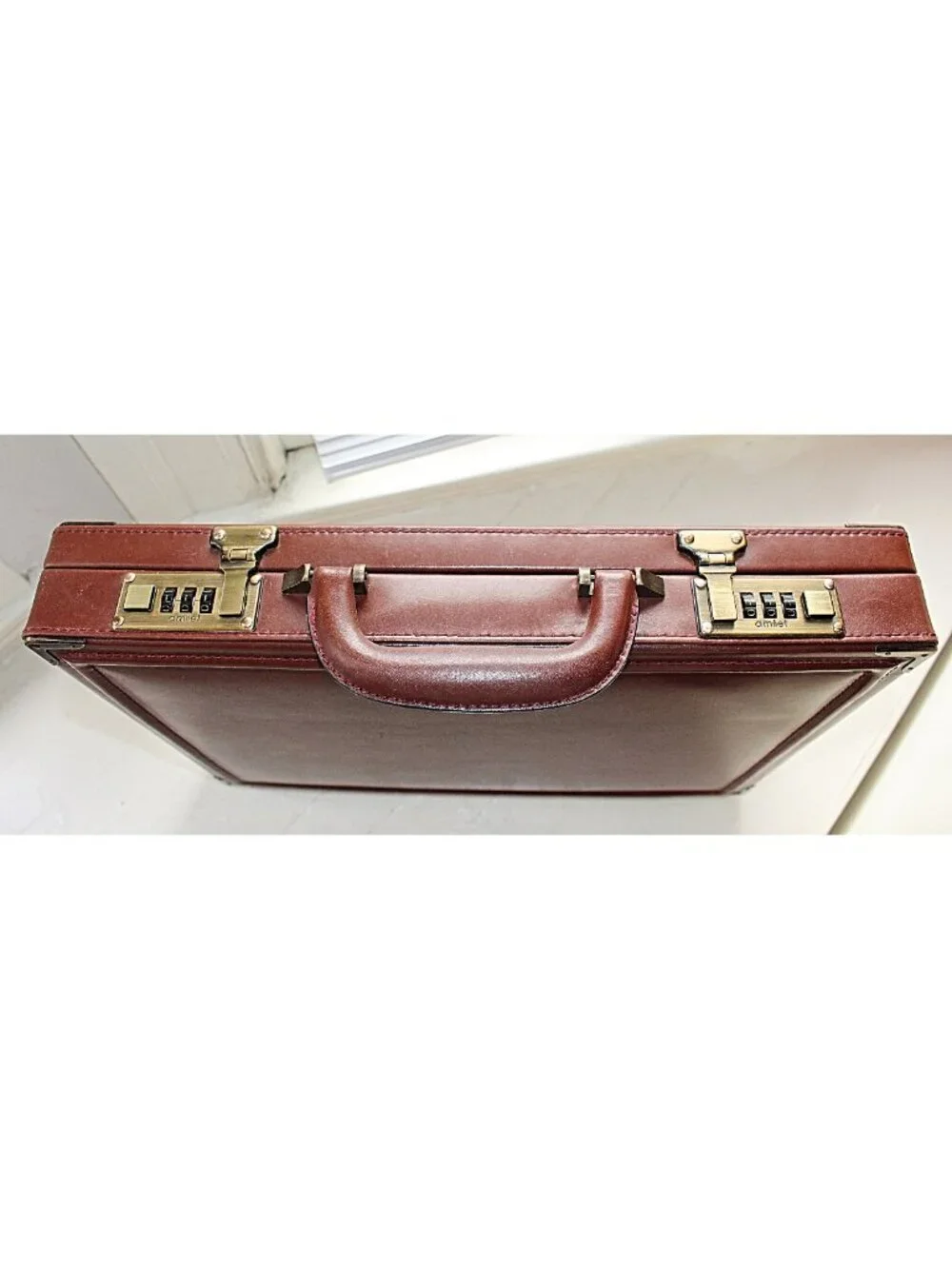 Vintage 1980s Amiet Combination Lock Briefcase in Unused Condition!